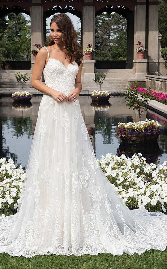 Rachel Allan Bridal - Sweetheart Embroidered Bridal Dress M635 in White