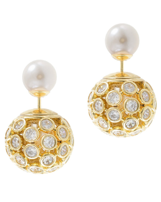Jarin K Jewelry - Double Sided Pearl Earrings
