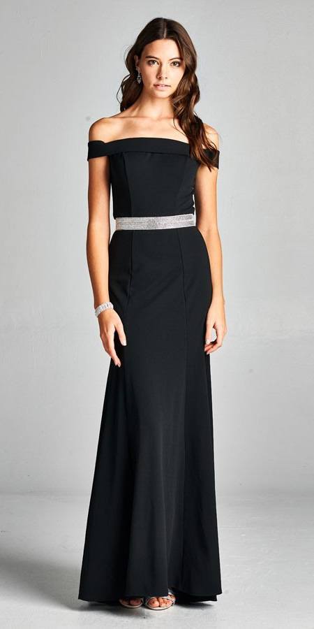 Aspeed - D114A Off Shoulder Long Formal Evening Dress