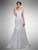 Dancing Queen - 1 V-Neckline Lace Straps Mermaid Gown in White
