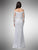 Dancing Queen - 2 Off Shoulder Illusion Long Sleeve Sheath Dress in White