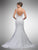 Dancing Queen - 5 Beaded Lace Sweetheart Mermaid Gown in White