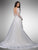 Dancing Queen - 9 Two Tone Beaded Lace Illusion Bateau A-line Gown in White