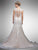 Dancing Queen - 11 Scoop Neck Lace Bridal Gown in White and Neutral