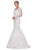 Dancing Queen - 12 Illusion Long Sleeve Wedding Dress in White