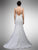 Dancing Queen - 15 Bedazzled Lace Illusion Halter Mermaid Gown in White