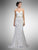 Dancing Queen - 17 Accented Lace Sweetheart Sheath Gown in White