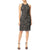 Adrianna Papell - AP1E200183 Swirl Motif Sheath Dress in Silver and Black