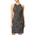 Adrianna Papell - AP1E200183 Swirl Motif Sheath Dress in Silver and Black
