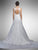 Dancing Queen - 34 Foliage Lace Ornate Trumpet Gown in White