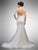 Dancing Queen - 35 Lace Appliqued Trumpet Bridal Dress in White and Neutral