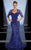MNM Couture - 0051W Sequined Sweetheart Mermaid Gown with Sheer Jacket In Blue