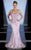 MNM Couture - 0051W Sequined Sweetheart Mermaid Gown with Sheer Jacket In Purple