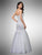 Dancing Queen - 51 Lace Embroidered Sweetheart Trumpet Gown in White