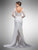 Dancing Queen - 52 Beaded Lace Long Sleeve V-neck Sheath Dress in White