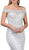Dancing Queen - 53 Embellished Lace Off-Shoulder Trumpet Wedding Gown In White