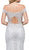 Dancing Queen - 53 Embellished Lace Off-Shoulder Trumpet Wedding Gown In White