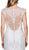 Dancing Queen Bridal - 59 Embroidered Plunging V-neck Mermaid Gown In White