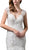 Dancing Queen Bridal - 59 Embroidered Plunging V-neck Mermaid Gown In White