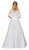 Dancing Queen Bridal - 61 Applique Off-Shoulder A-line Gown In White