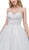 Dancing Queen Bridal - 65 Embellished Strapless Sweetheart Ballgown In White
