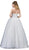 Dancing Queen Bridal - 65 Embellished Strapless Sweetheart Ballgown In White
