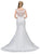 Dancing Queen - 70 Lace Applique Scoop Trumpet Wedding Gown