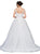 Dancing Queen Bridal - 72 Applique V-neck Ballgown In White