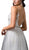Dancing Queen Bridal - 74 Embellished Plunging V-neck A-line Gown In White