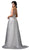 Dancing Queen Bridal - 74 Embellished Plunging V-neck A-line Gown In White