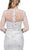 Dancing Queen Bridal - 75 Lace Applique Long Sleeve Trumpet Dress In White