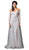 Dancing Queen Bridal - 78 Beaded Lace Off-Shoulder A-line Gown In White