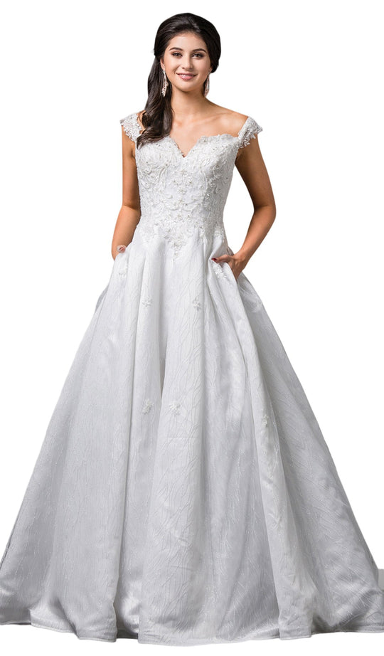 Dancing Queen Bridal - 80 Lace Sweetheart Ballgown In White