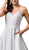 Dancing Queen Bridal - 81 Sleeveless Embellished V-neck A-line Gown In White