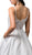 Dancing Queen Bridal - 81 Sleeveless Embellished V-neck A-line Gown In White