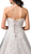 Dancing Queen Bridal - 85 Strapless Embroidered Sweetheart Ballgown In White and Nude