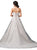 Dancing Queen Bridal - 85 Strapless Embroidered Sweetheart Ballgown In White and Nude