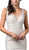 Dancing Queen Bridal - 87 Applique V-neck Trumpet Gown In White