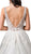 Dancing Queen Bridal - 88 Embroidered V-neck Ballgown In White and Nude