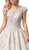 Dancing Queen - 89 Beaded Scoop Wedding Dress In White and Neutral