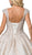 Dancing Queen - 89 Beaded Scoop Wedding Dress In White and Neutral