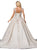 Dancing Queen - 89 Beaded Scoop Wedding Dress In White and Neutral