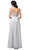 Dancing Queen Bridal - 98 Beaded Lace Off-Shoulder A-line Gown In White