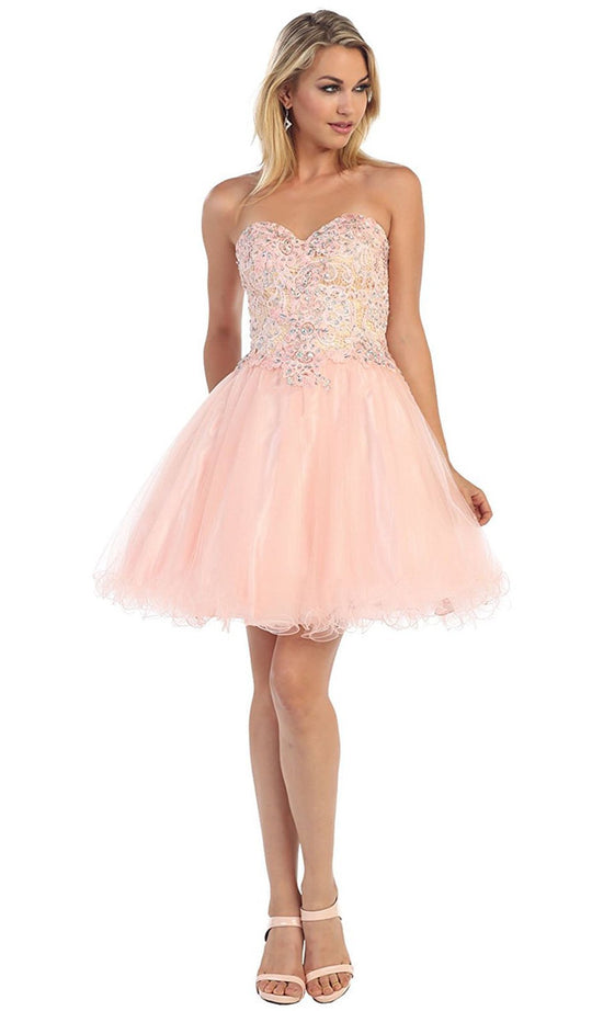Embellished Sweetheart A-line Cocktail Dress