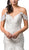 Dancing Queen Bridal - 100 Lace Embroidered Trumpet Wedding Dress In White