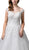Dancing Queen Bridal - 101 Beaded Off-Shoulder Wedding Gown In White