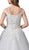 Dancing Queen Bridal - 101 Beaded Off-Shoulder Wedding Gown In White