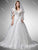 Dancing Queen Bridal - 102 Embroidered V-Neck Wedding Gown In White