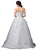 Dancing Queen Bridal - 104 Embroidered Off-Shoulder Wedding Dress In White