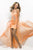 Blish - Sparkling Sweetheart Fitted Mini Dress 9315 in Orange